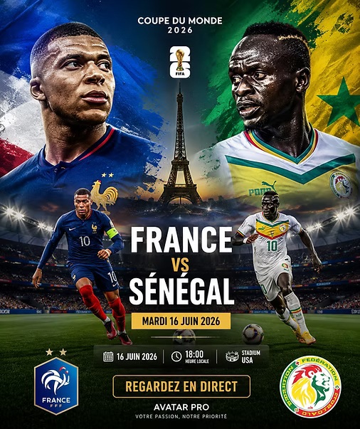 France vs Sénégal Coupe du Monde 2026